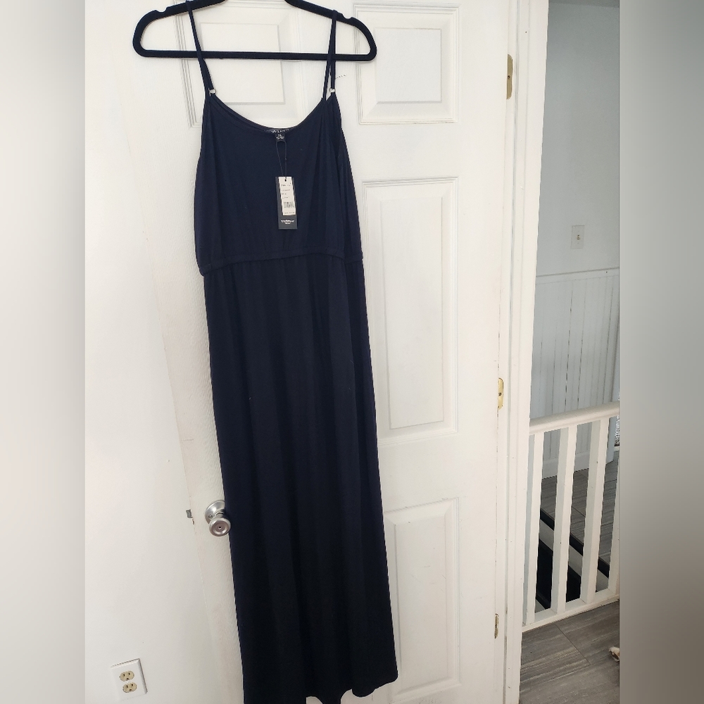 Navy Maxi dress NWT